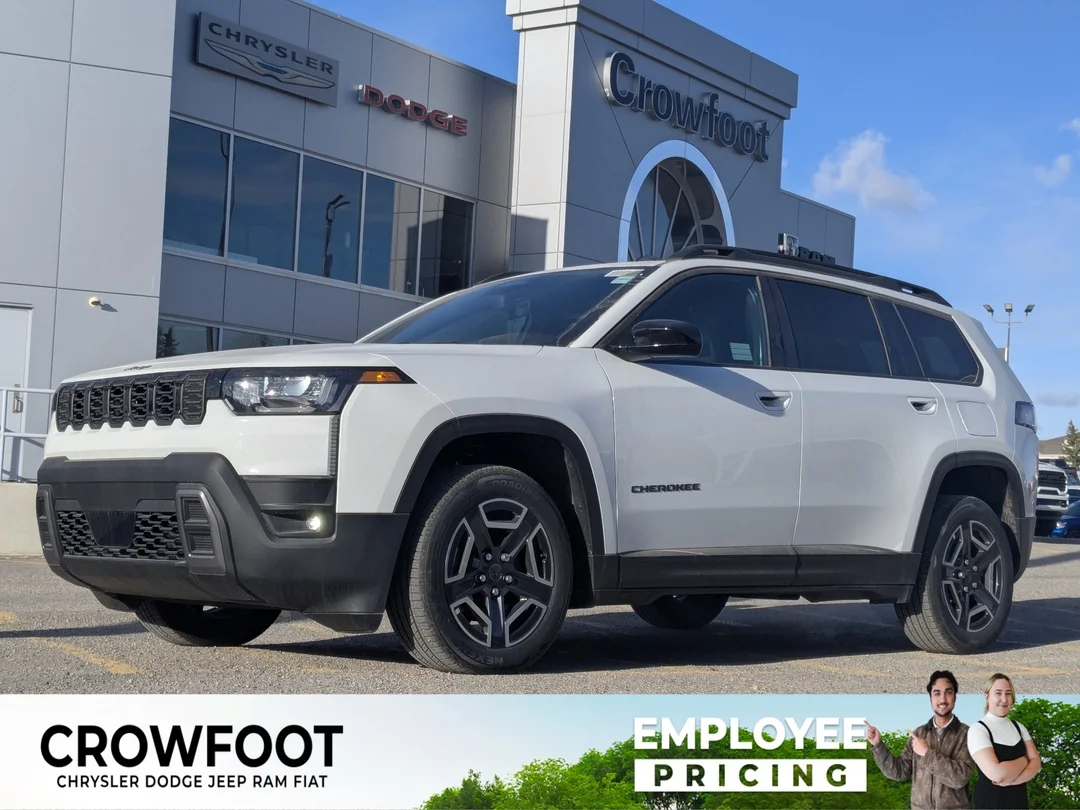 New 2026 White Jeep Laredo - - 4x4 - Pkg 23F - Compact Spare - 1.6L Turbo Hybrid - 12.3 Touchscreen & More! image 1