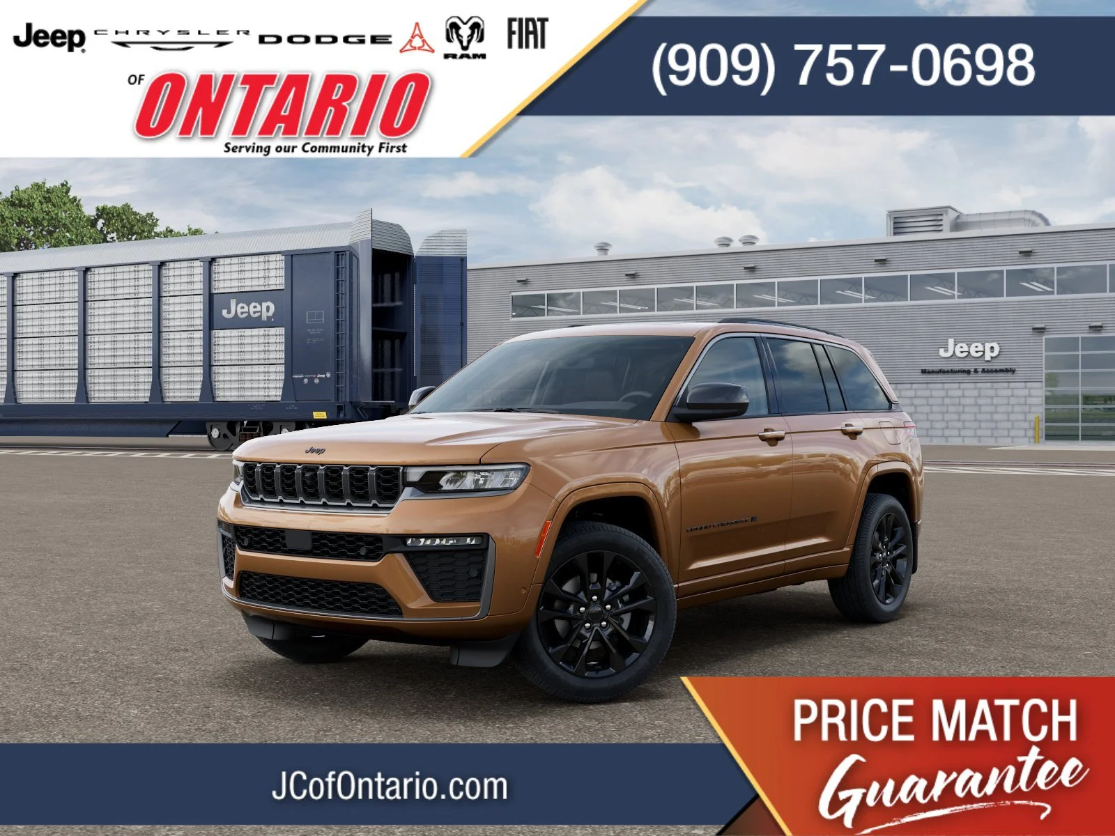 New 2026 Copper Shino Metallic Clear-Coat Exterior Paint Jeep Limited Reserve image 1