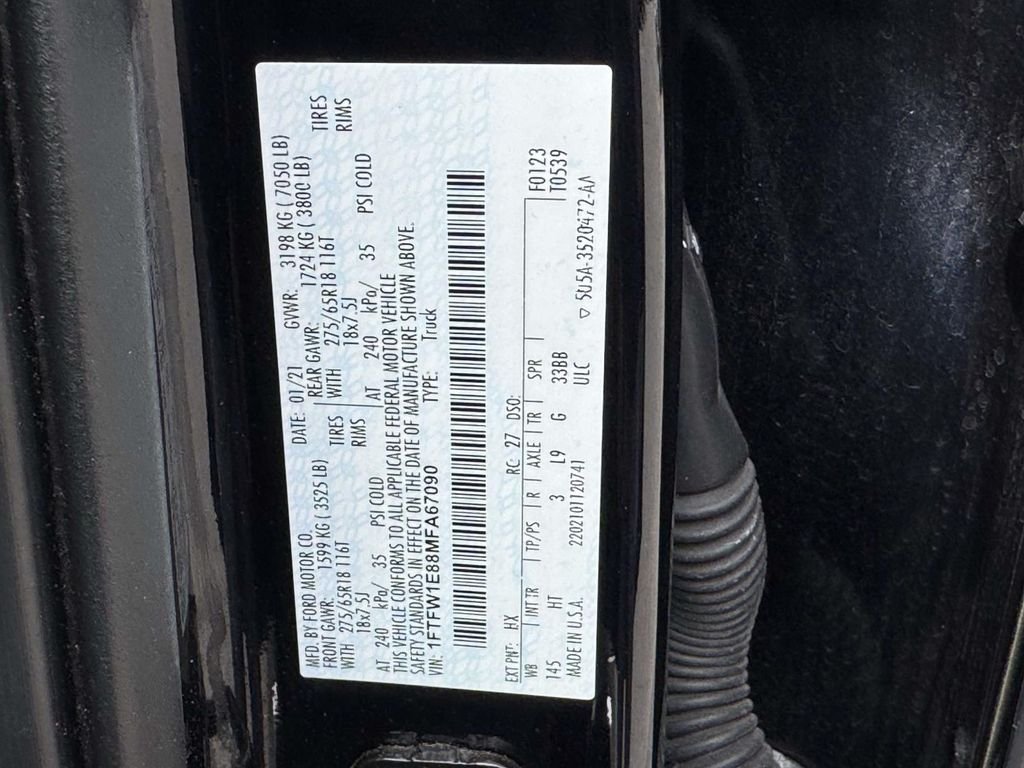 Used 2021 Blue Ford Lariat image 28