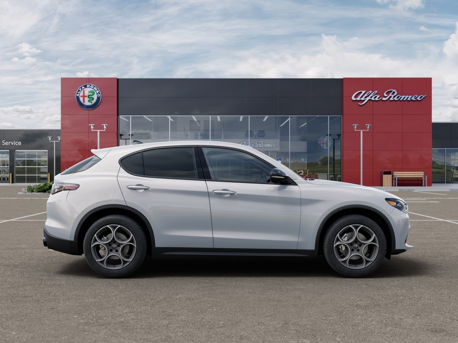 New 2025 Moonlight Gray Metallic Exterior Paint Alfa Romeo Base image 58