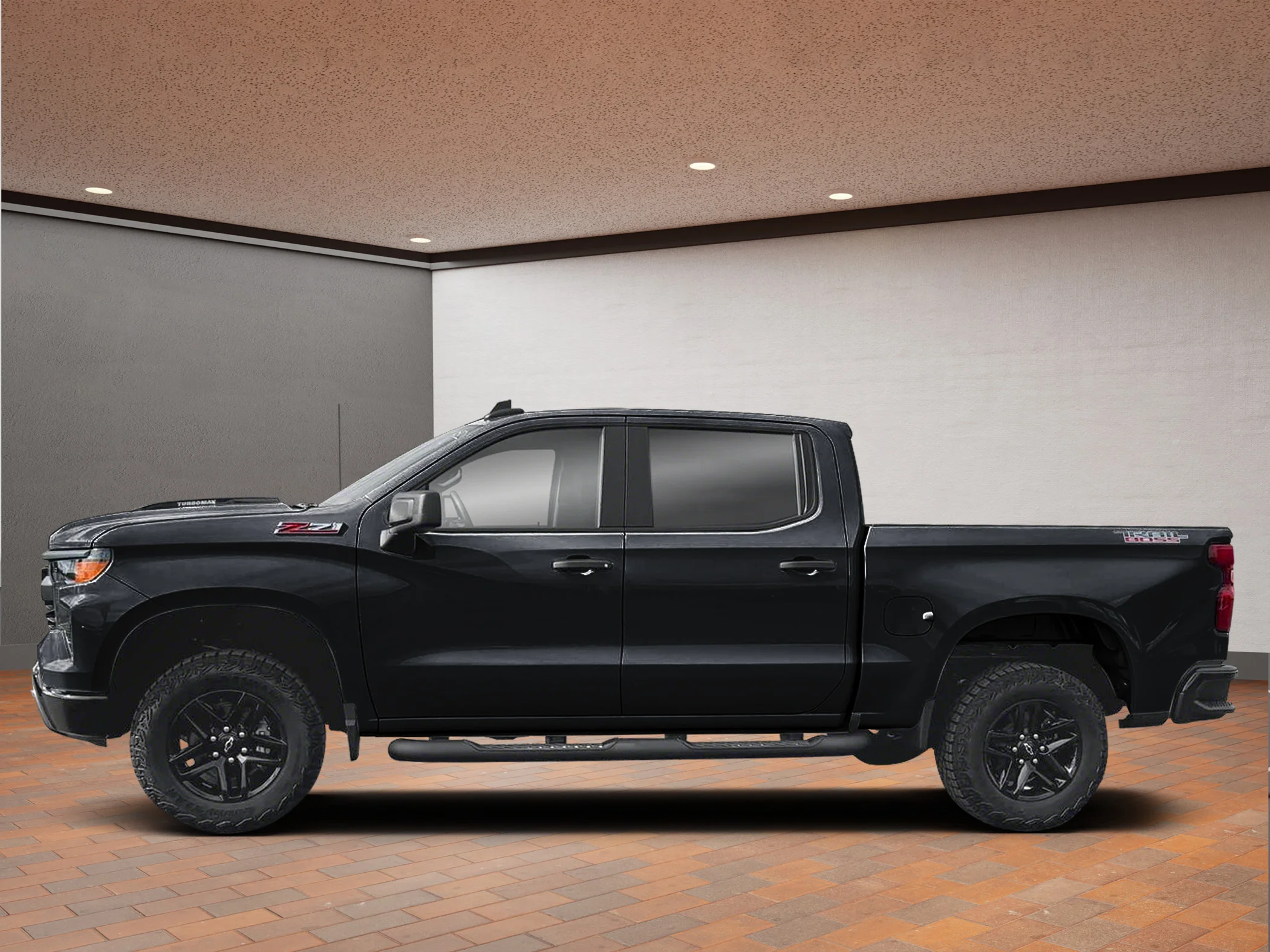 New 2026 Black Chevrolet Crew Cab Short Box 4-Wheel Drive Custom Trail Boss image 2