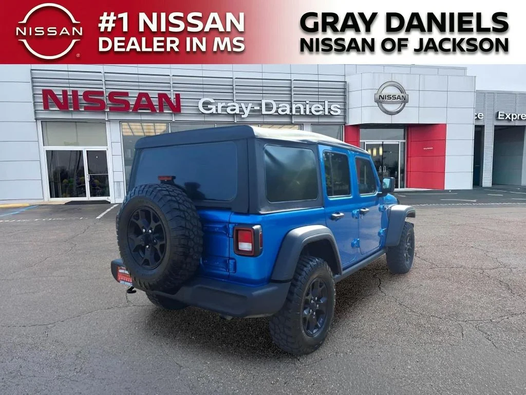 Used 2022 Blue Jeep Unlimited Willys image 7