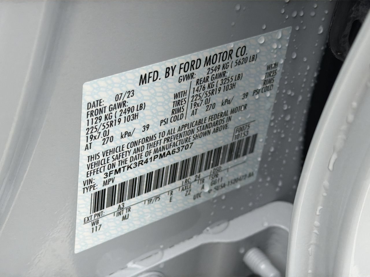 Used 2023 White Metallic Ford Premium image 35