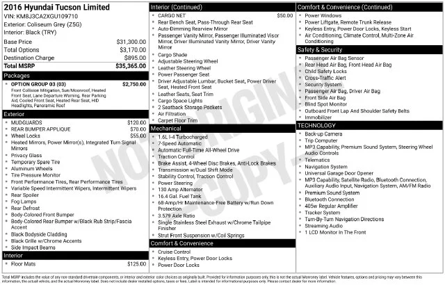 Used 2016 Gray Hyundai Limited image 31
