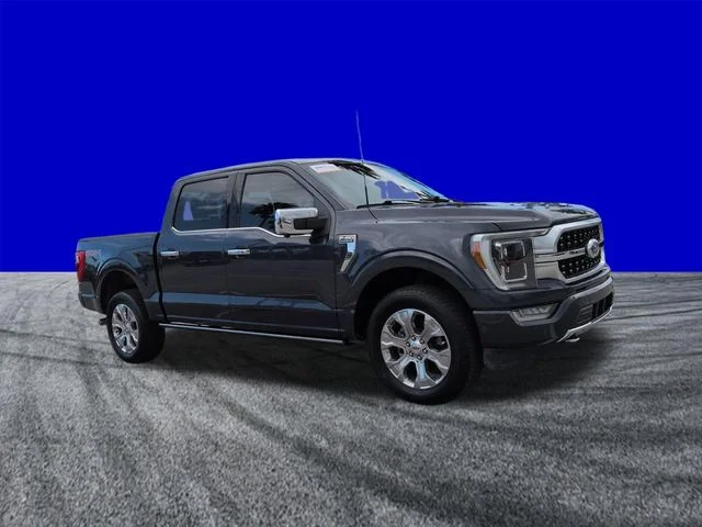 Certified Used 2022 Blue Ford Platinum image 2