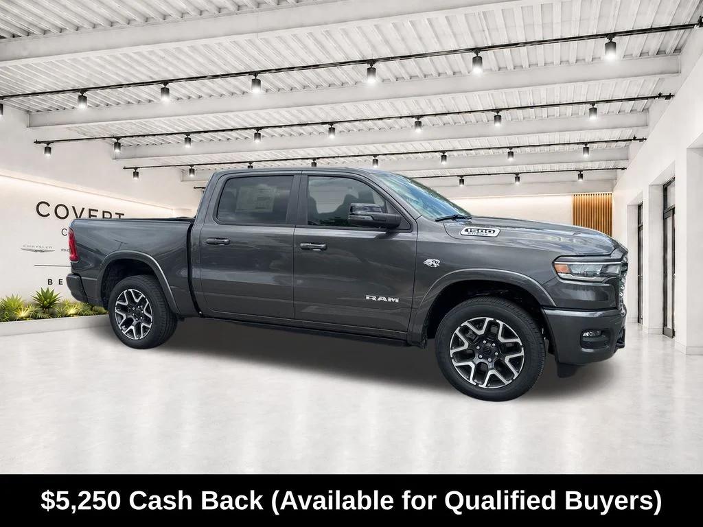 New 2026 Granite Crystal Metallic Clear-Coat Exterior Paint RAM Laramie image 13