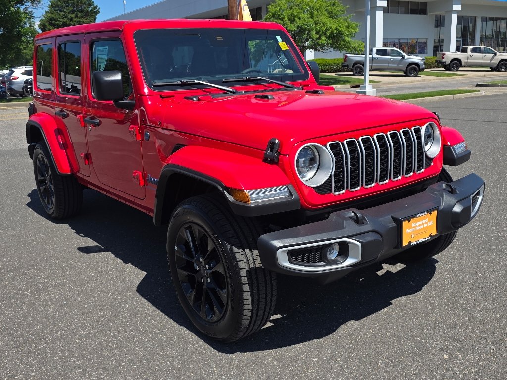 Certified Used 2025 Firecracker Red Clear Coat Jeep Sahara 4xe image 9