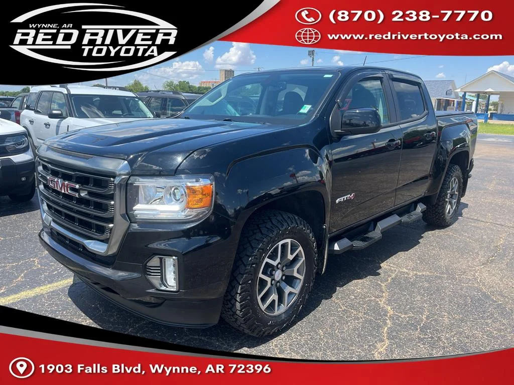 Used 2021 Onyx Black GMC 4WD AT4 w/Cloth image 1