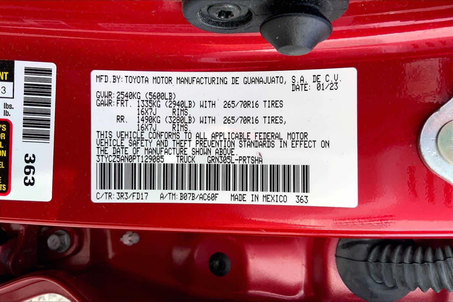 Used 2023 Barcelona Red Metallic Toyota TRD Off Road image 36