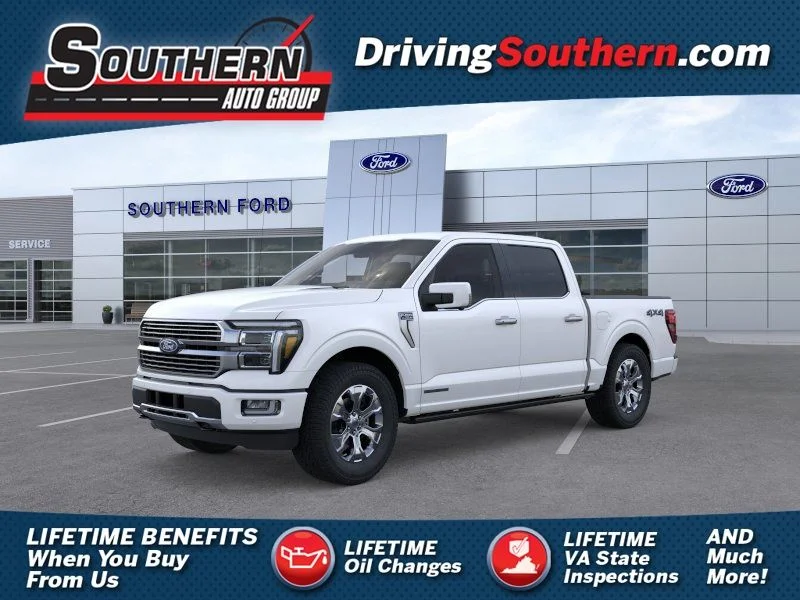 New 2026 Star White Metallic Tri-Coat Ford Platinum image 1