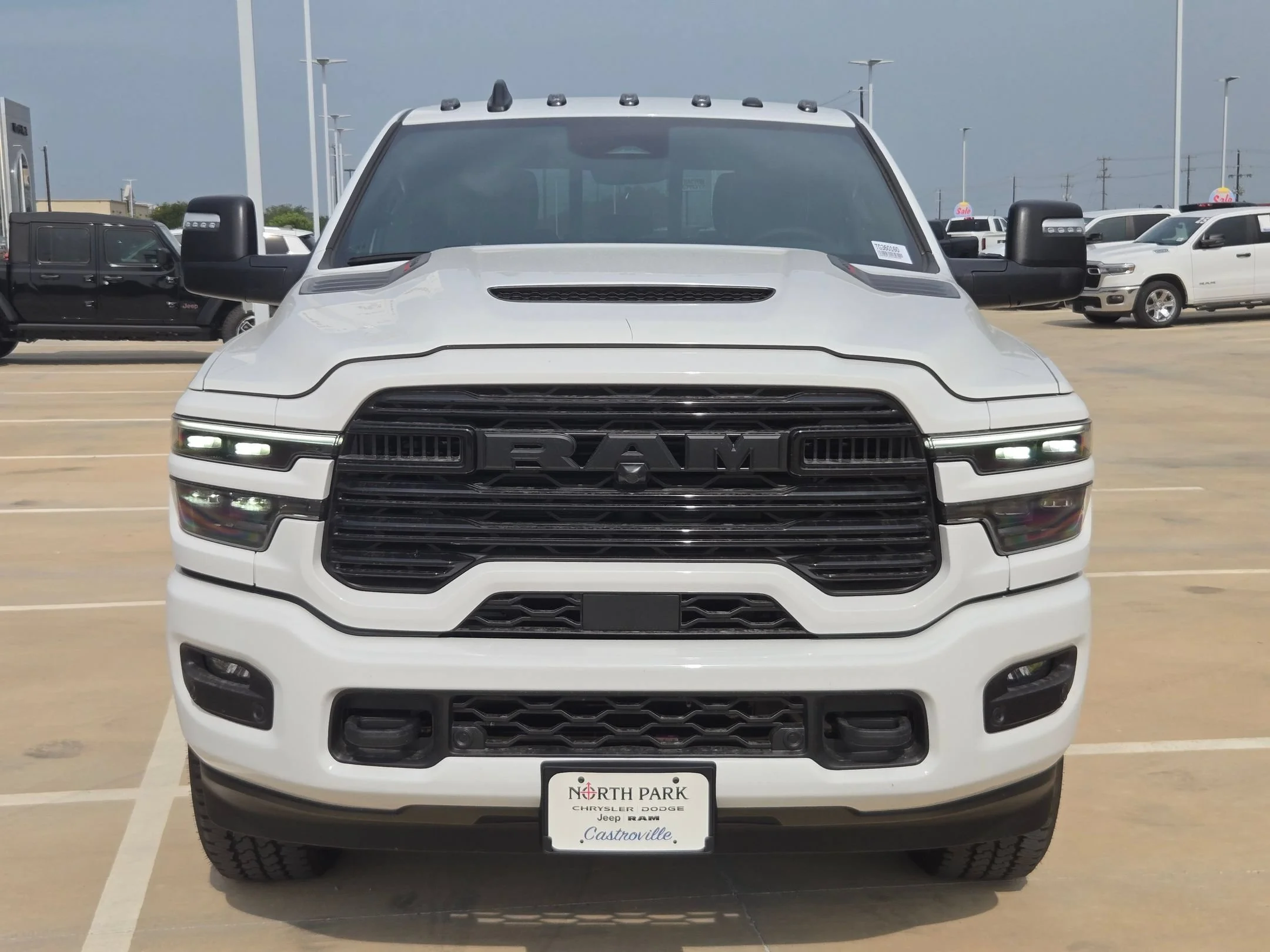 New 2026 Bright White Clear-Coat Exterior Paint RAM Laramie image 8