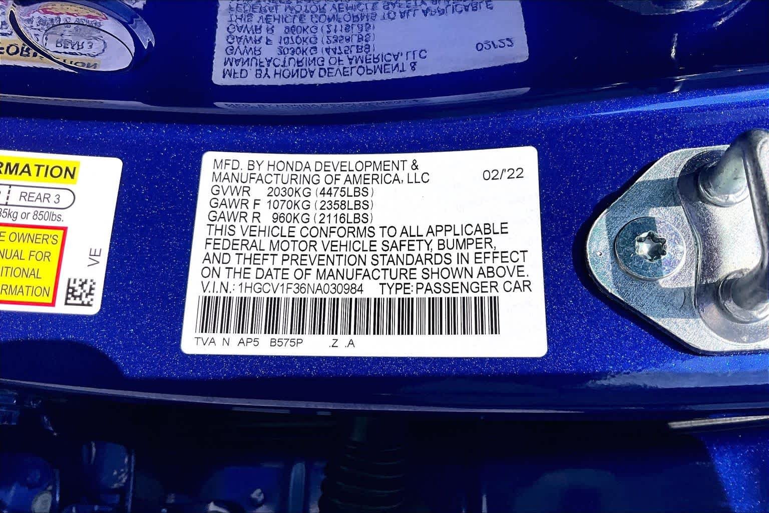 Used 2022 Still Night Pearl Honda Sport image 32
