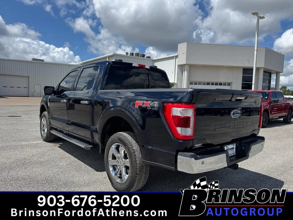 Used 2021 Antimatter Blue Metallic Ford LARIAT image 7