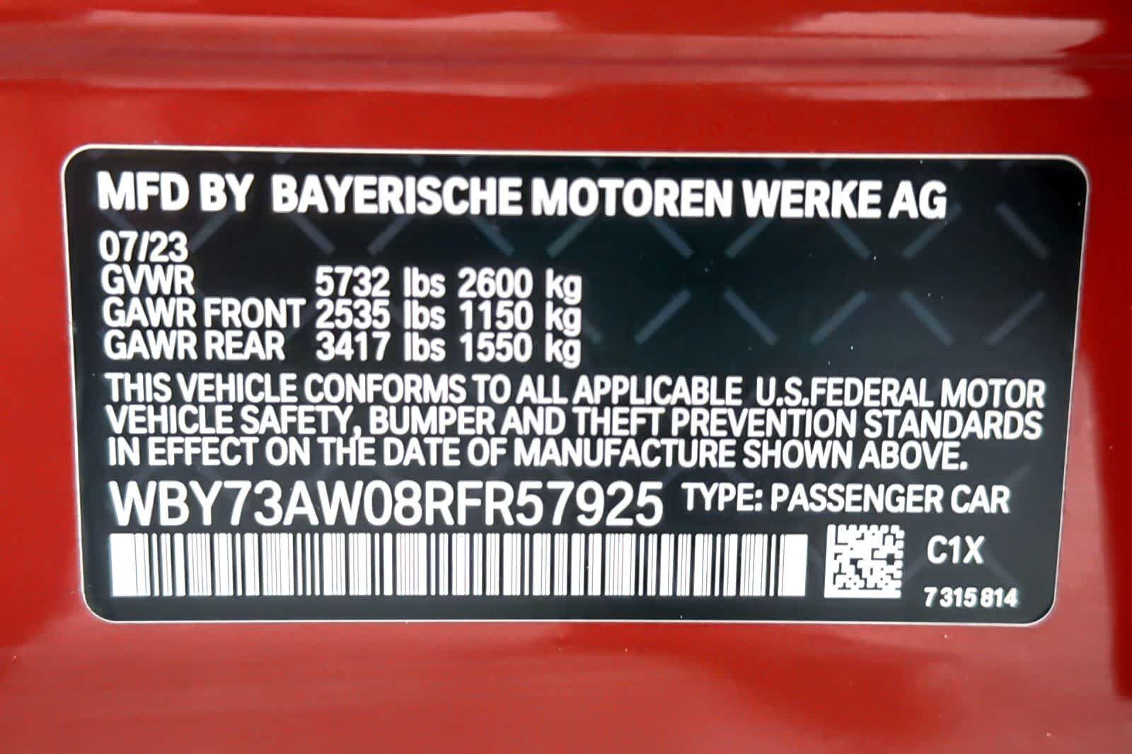 Used 2024 Sunset Orange Metallic BMW eDrive40 image 29