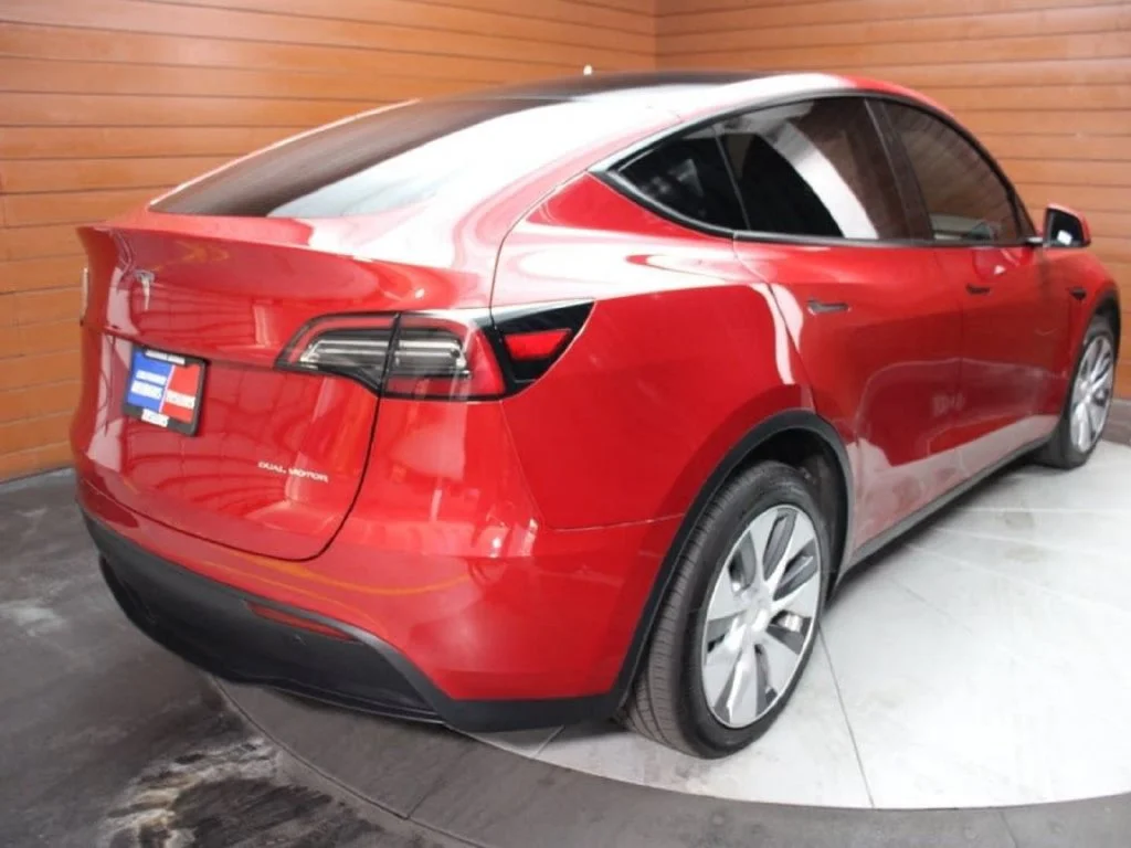 Used 2023 Red Multi-Coat Tesla Long Range image 2