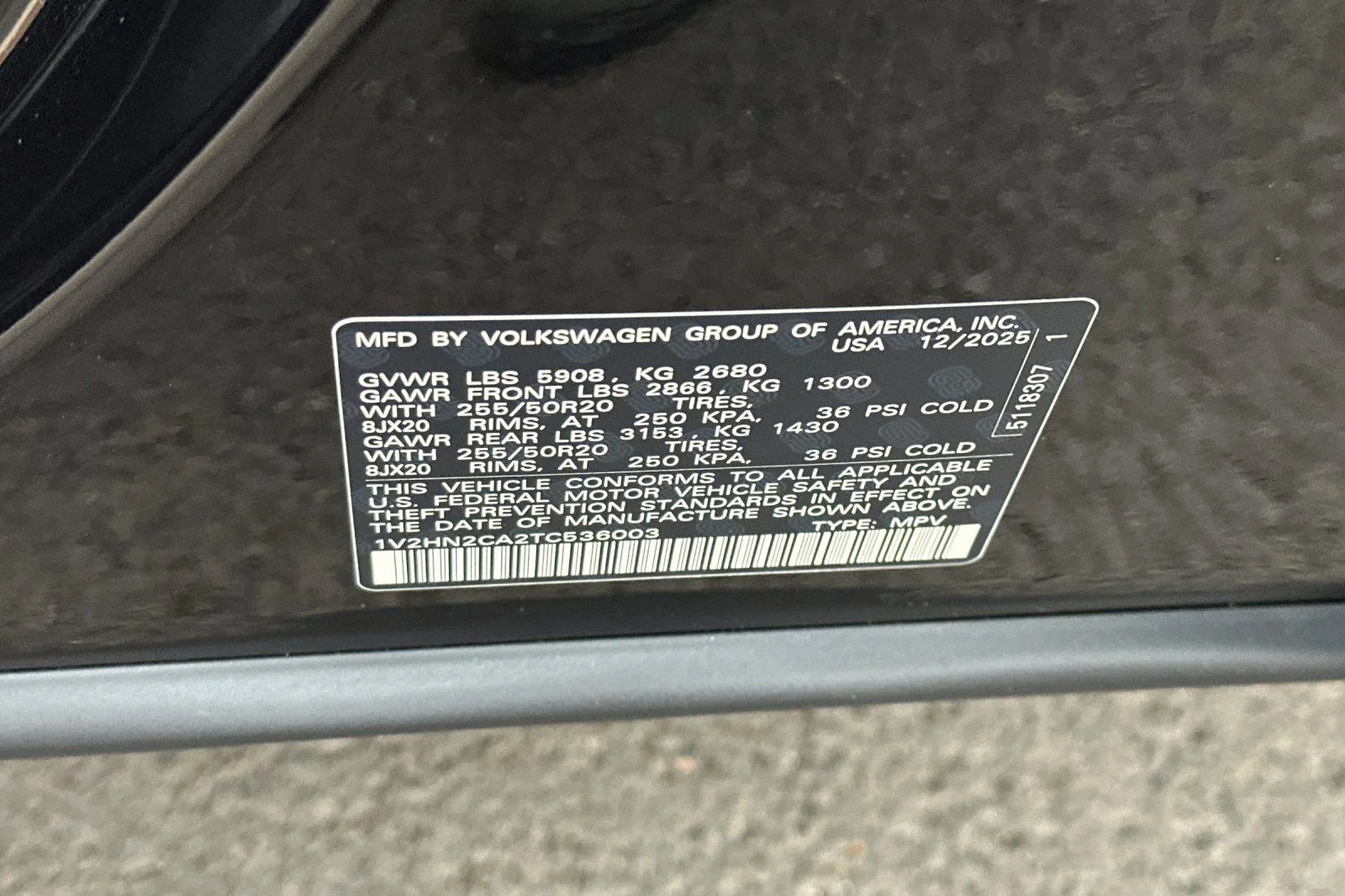 New 2026 Black Volkswagen 2.0T SE w/Technology image 26