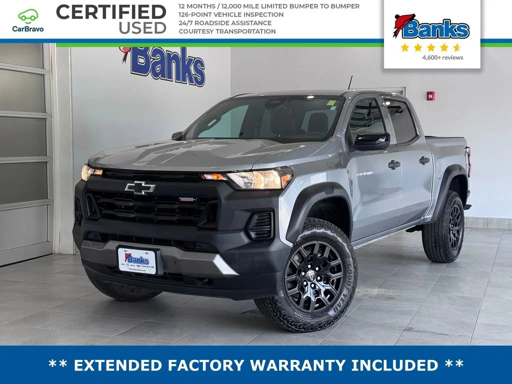 Used 2023 Sterling Gray Metallic Chevrolet Trail Boss image 1