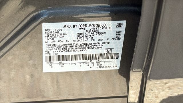 New 2026 Carbonized Gray Metallic Ford XLT image 30