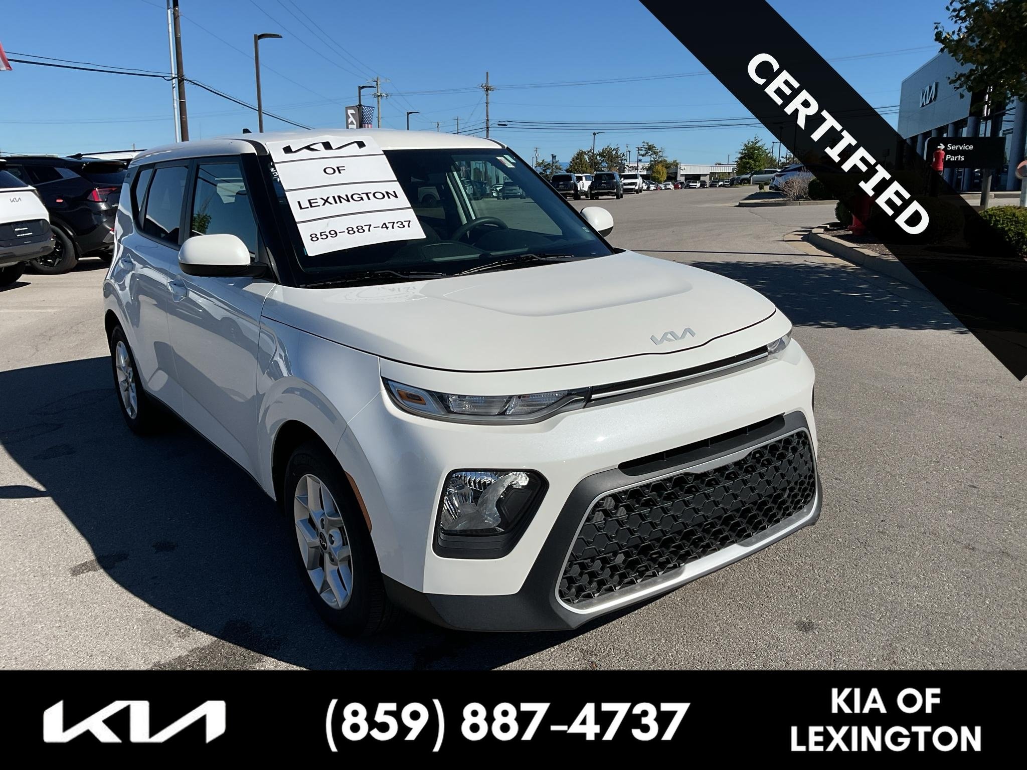 Certified Used 2022 Snow White Pearl Kia LX image 1