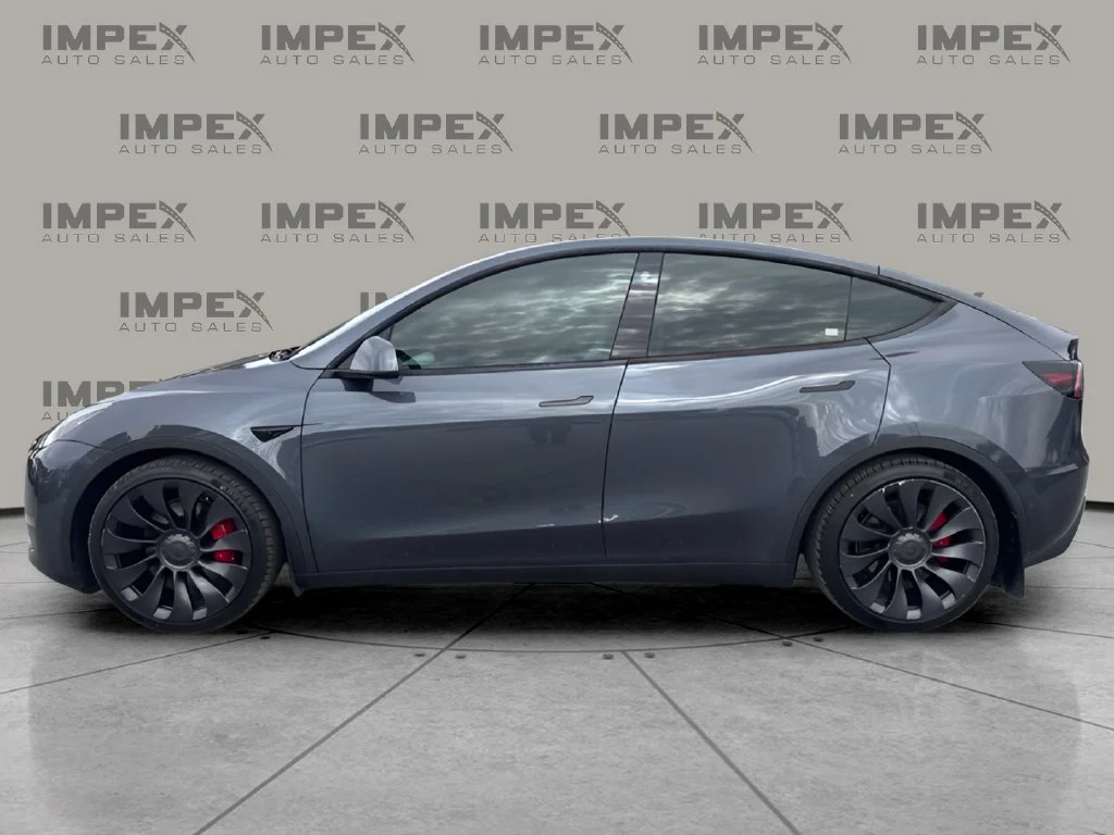 Used 2022 Gray Tesla Performance image 2