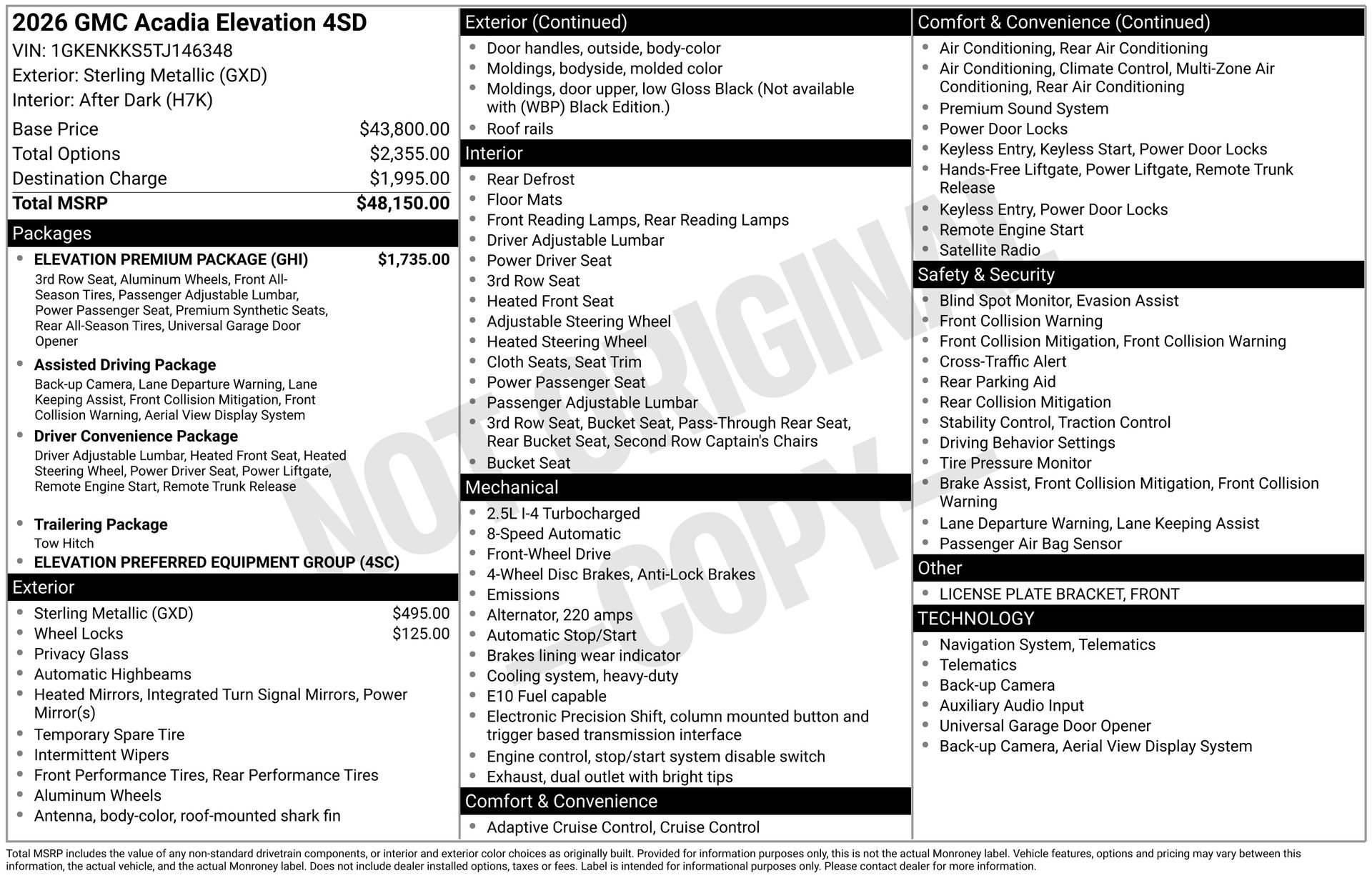 2026 GMC ACADIA - Image 3