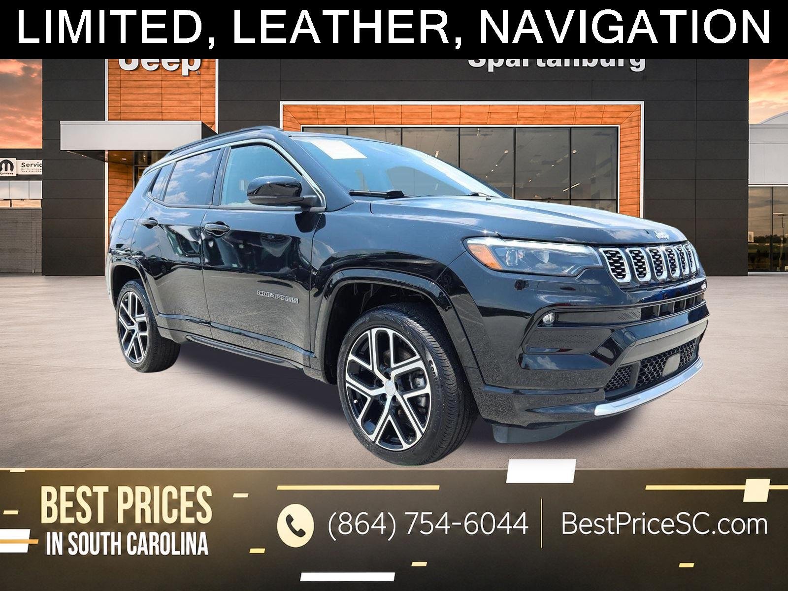Certified Used 2024 Diamond Black Crystal Pearlcoat Jeep Limited image 1