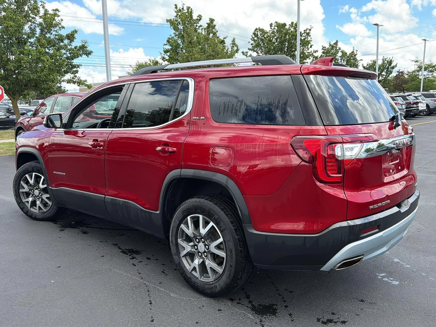 Used 2023 Volcanic Red Tintcoat GMC SLE image 4