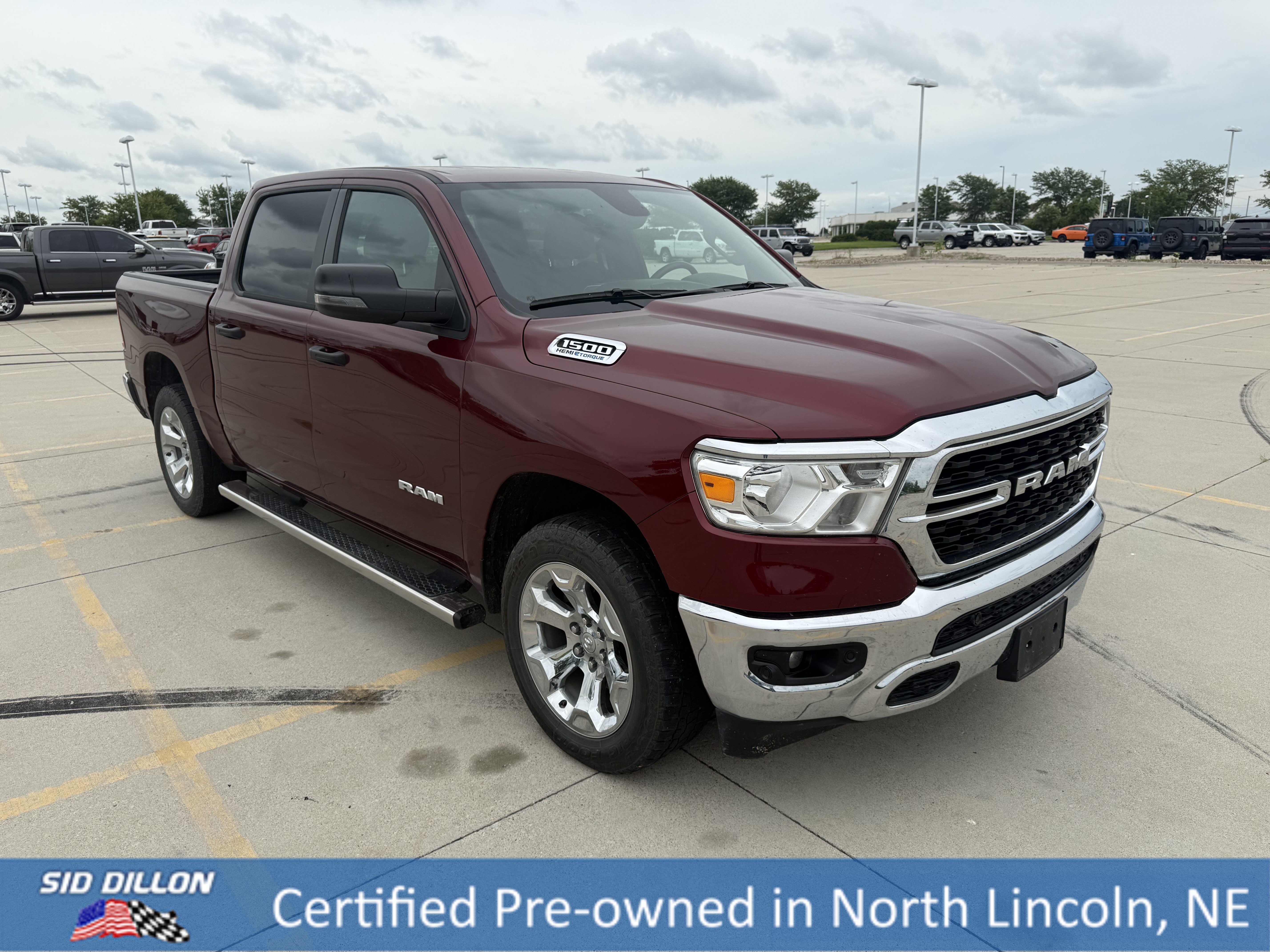 Used 2023 Delmonico Red Pearlcoat Ram Big Horn image 6