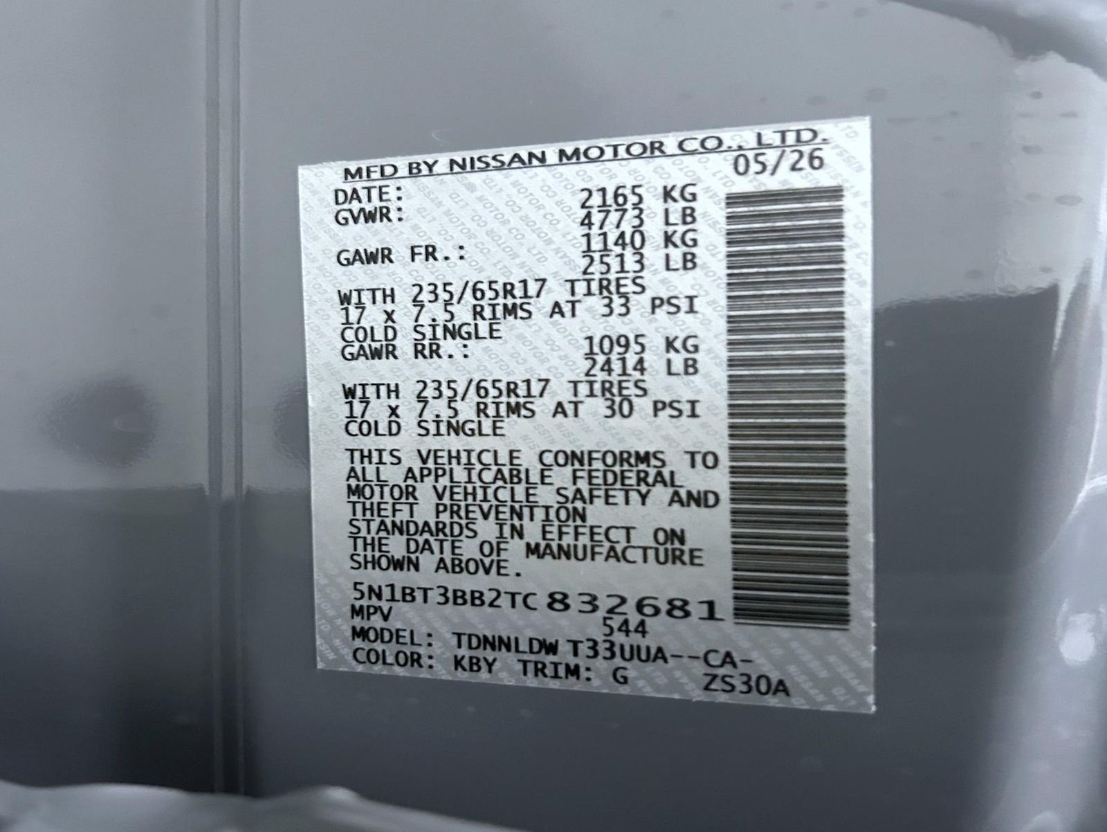 New 2026 Boulder Gray Pearl Nissan Rock Creek image 25