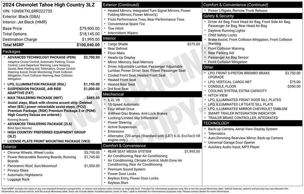 2024 Chevrolet Tahoe High Country - Photo 6