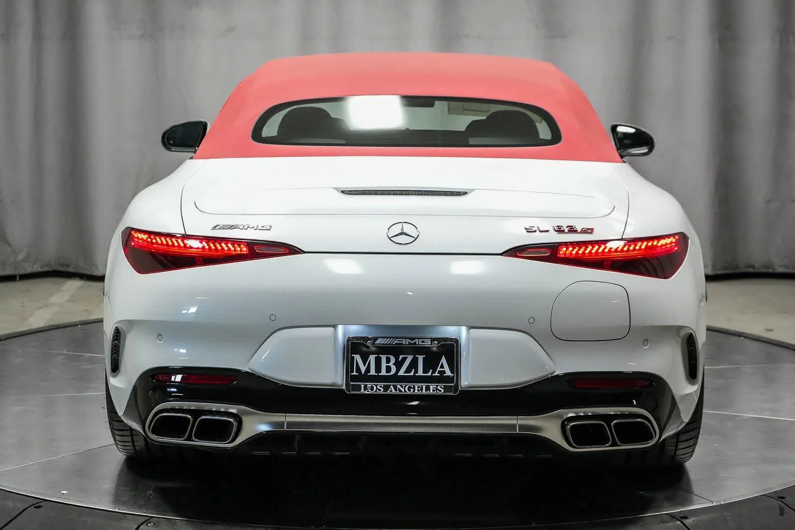 New 2025 MANUFAKTUR Moonlight White Metallic Mercedes-Benz AMG® SL 63 S E Performance Roadster image 48
