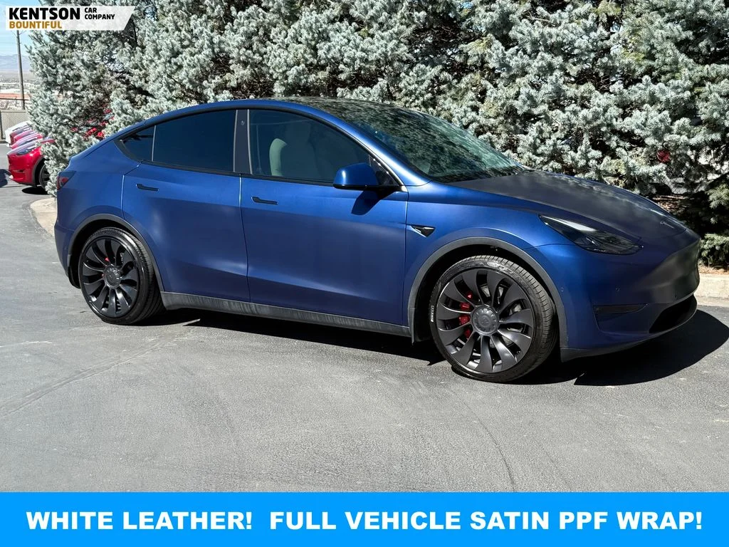 Used 2022 Blue Tesla Performance image 10