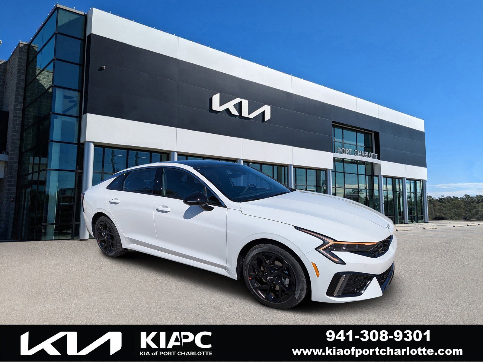 New 2026 Snow White Pearl Kia GT-Line FWD image 1
