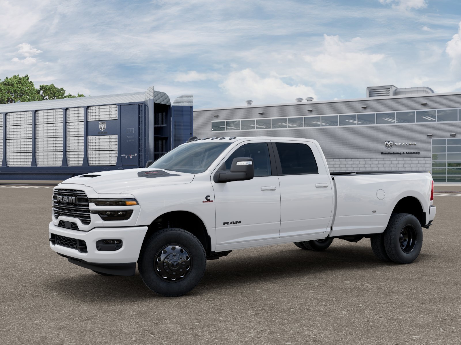 New 2026 Bright White Clear-Coat Exterior Paint RAM Laramie image 1
