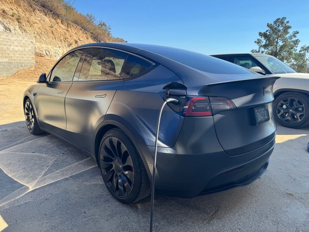 Used 2022 Midnight Silver Metallic Tesla Performance image 6