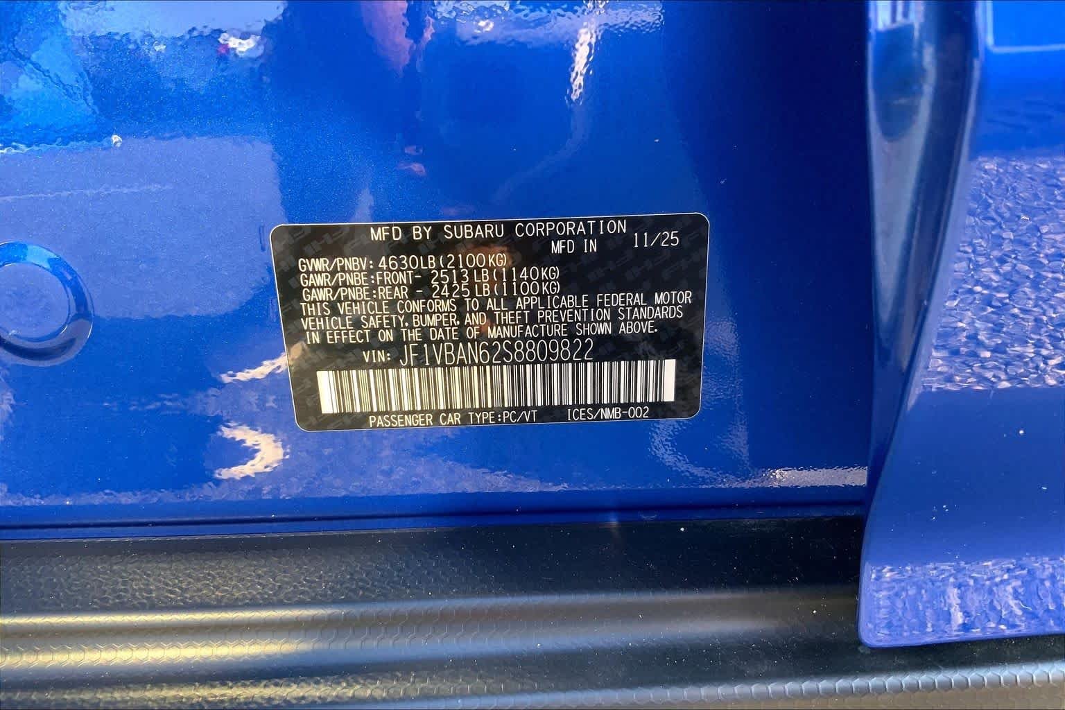 Certified Used 2025 WR Blue Pearl Subaru Limited image 31