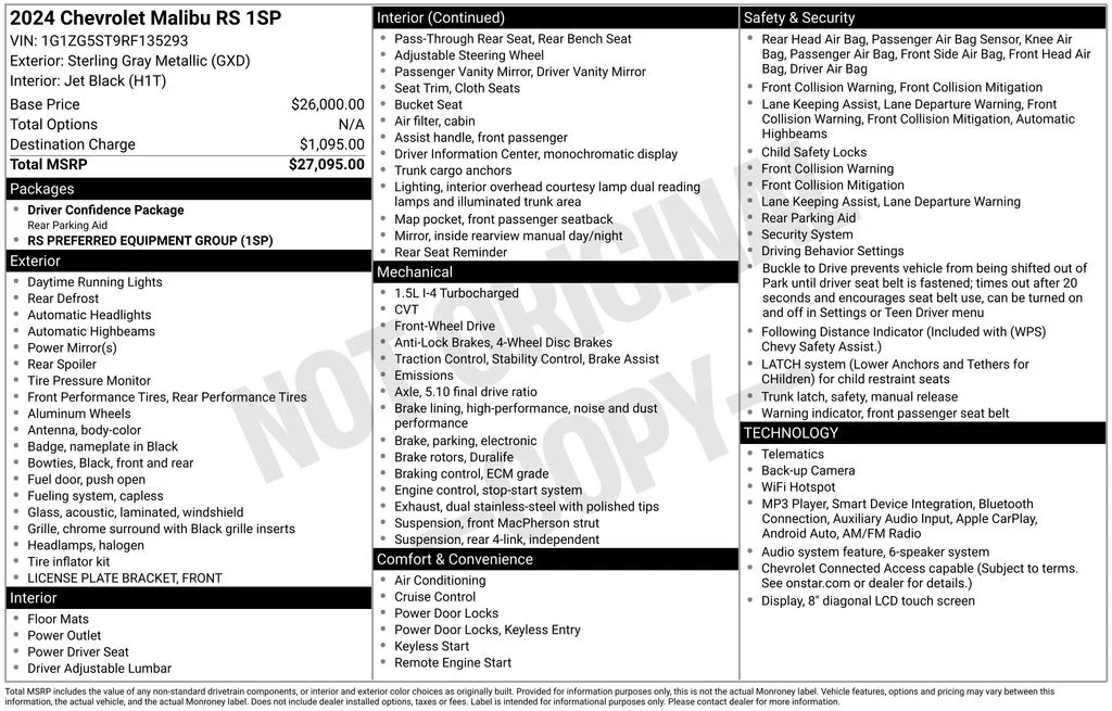 Used 2024 Gray Chevrolet RS image 16