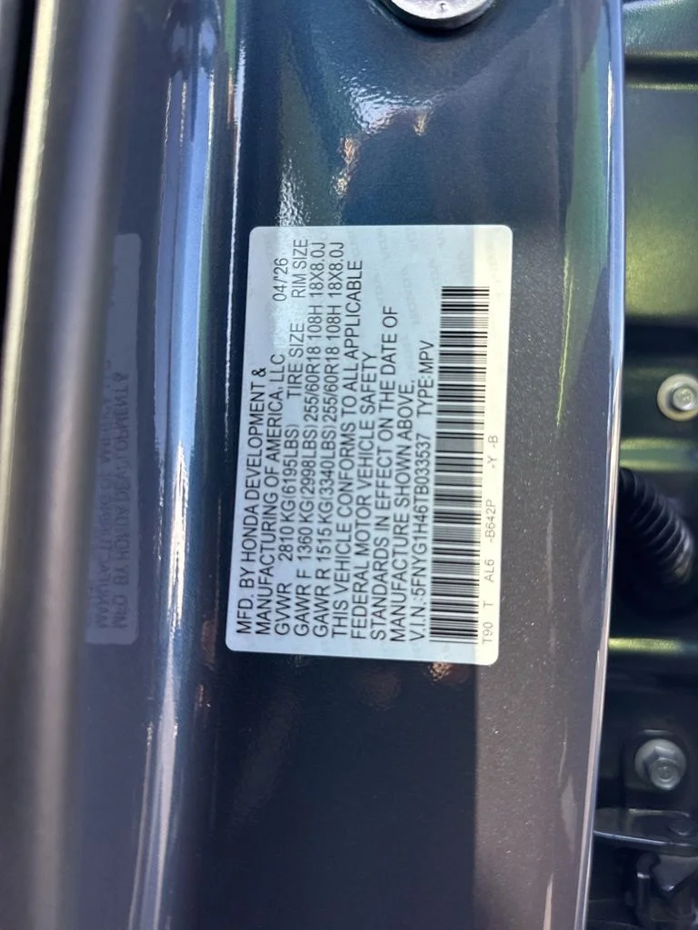New 2026 Smoke Blue Pearl Honda EX-L image 19