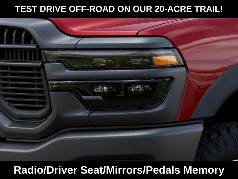 New 2026 Molten Red Pearl-Coat Exterior Paint RAM Rebel image 12