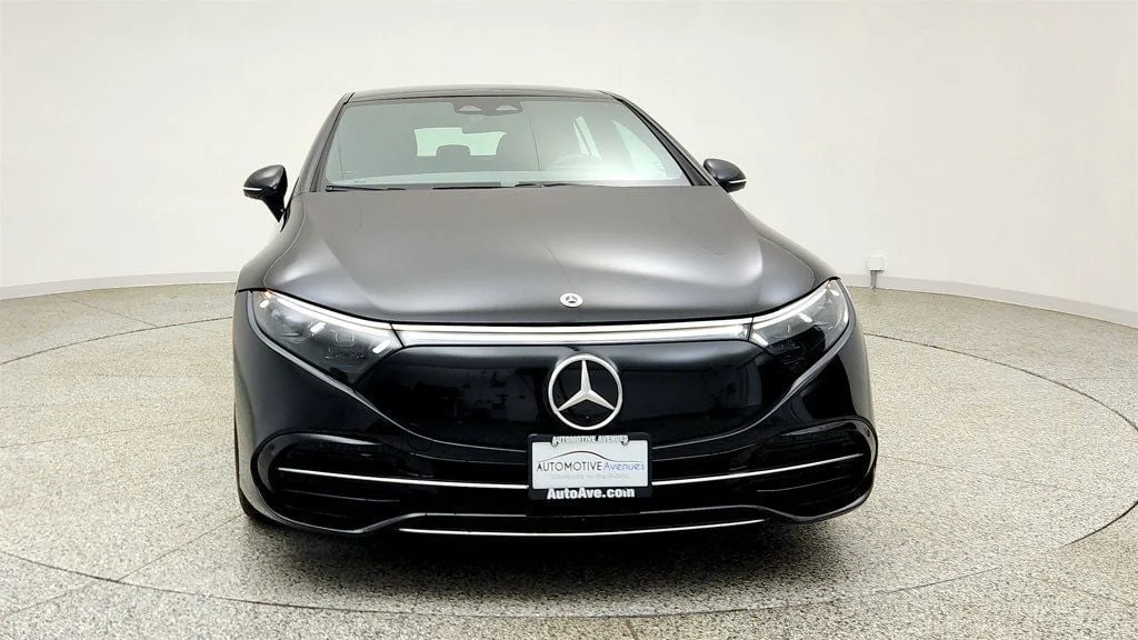 Used 2023 Black Mercedes-Benz EQS 450 4MATIC® Sedan w/ Massage Seats & Active Ambient Lighting image 2