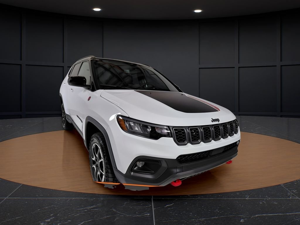New 2026 Bright White Clear-Coat Exterior Paint Jeep Trailhawk image 3