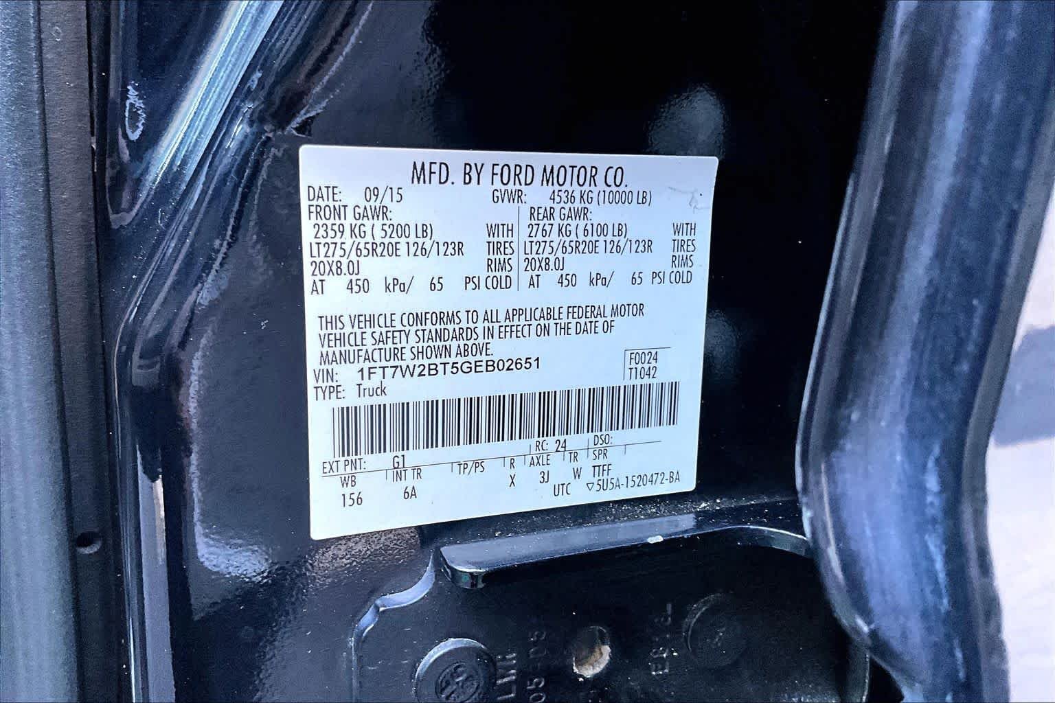 Used 2016 Shadow Black Ford Lariat image 33