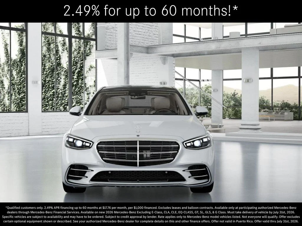 New 2026 MANUFAKTUR Moonlight White Metallic Mercedes-Benz S 500 image 7