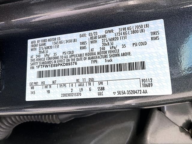 Used 2023 Blue Ford XLT image 9