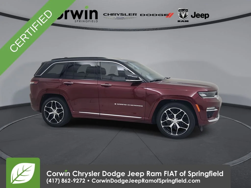 Certified Used 2025 Red Jeep Summit Reserve image 1