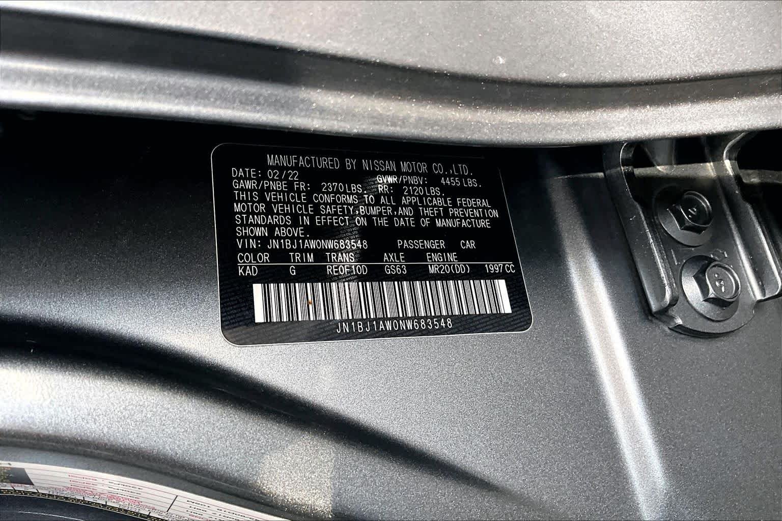 Certified Used 2022 Gun Metallic Nissan S image 33
