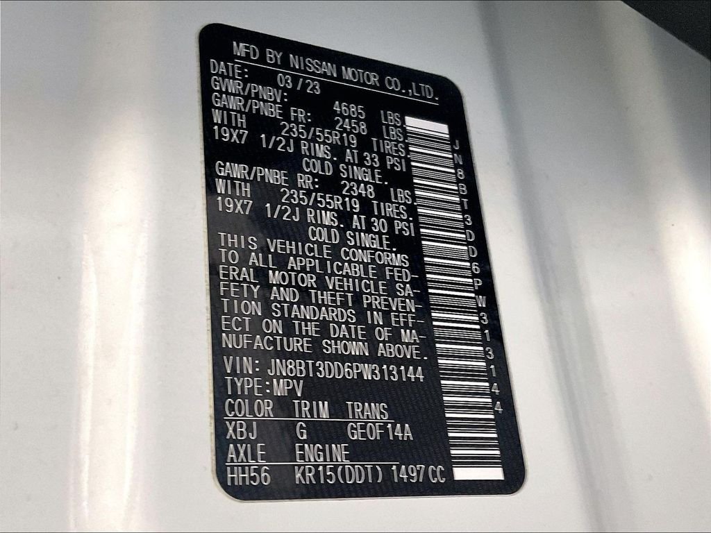Certified Used 2023 White Nissan Platinum image 36