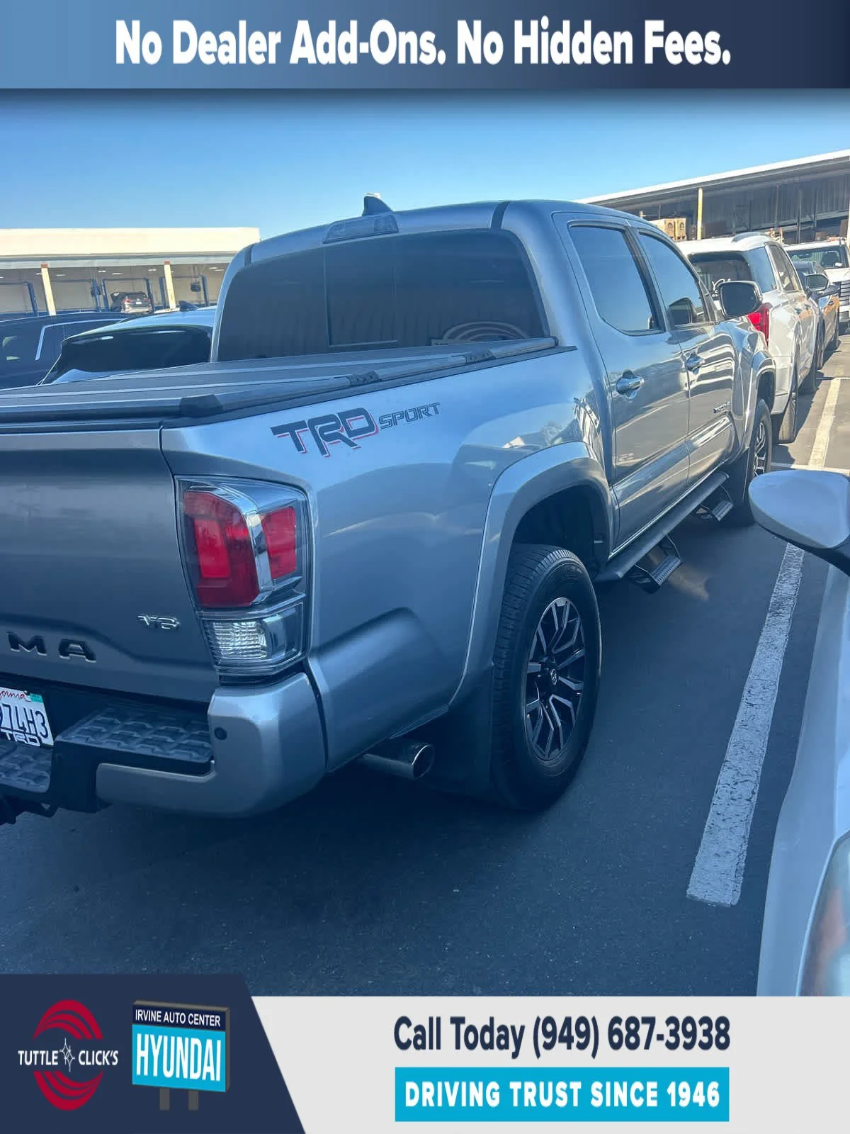 Used 2021 SILVER SKY METALL TOYOTA TRUCK TRD SPORT image 5
