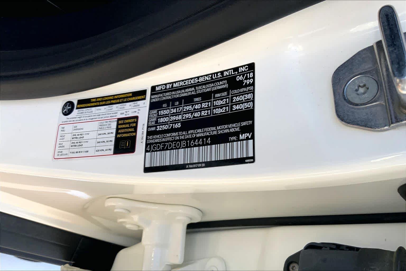 Used 2018 designo Diamond White Metallic Mercedes-Benz GLS 550 image 34