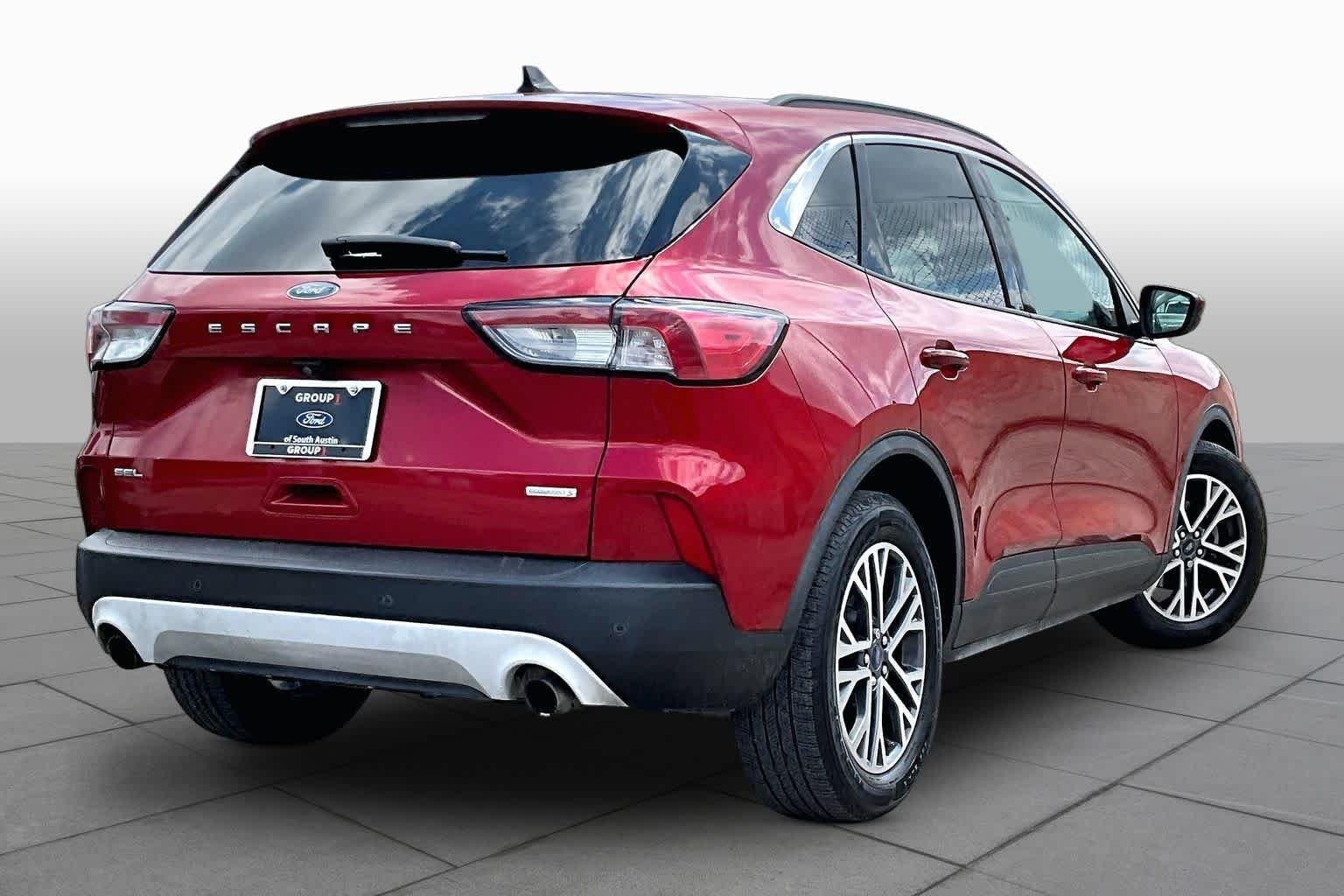 Certified Used 2020 Rapid Red Metallic Tinted Clearcoat Ford SEL image 8